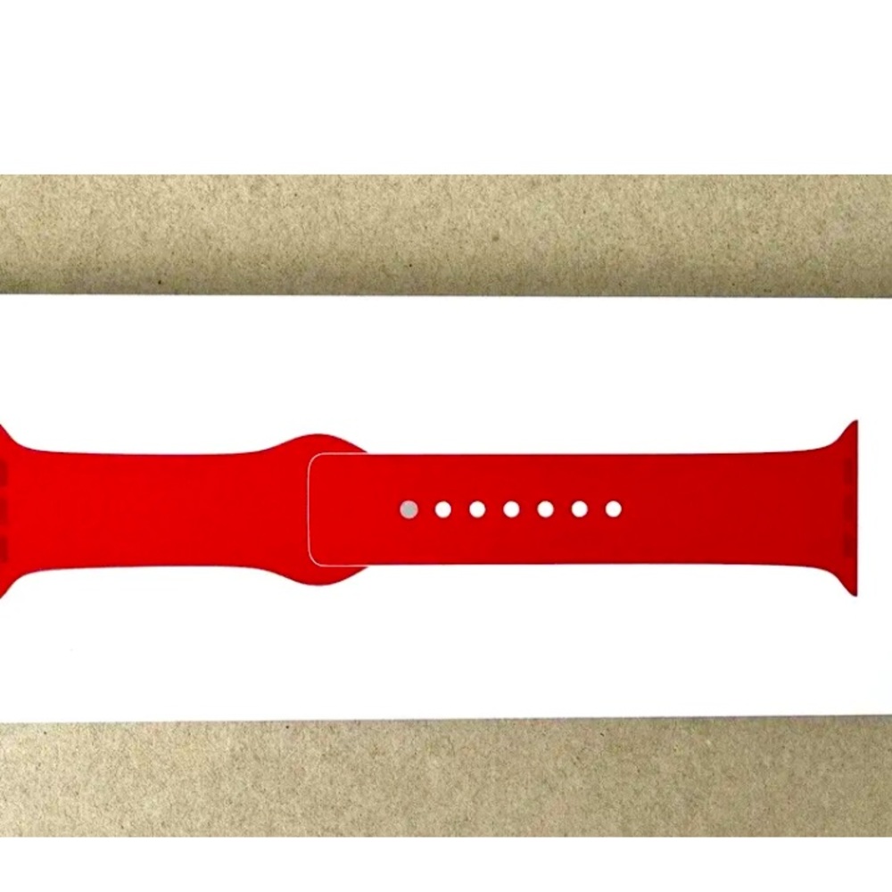 NWT Red Genuine Apple Sport Band 44MM Size Brand New Apple Watch Band